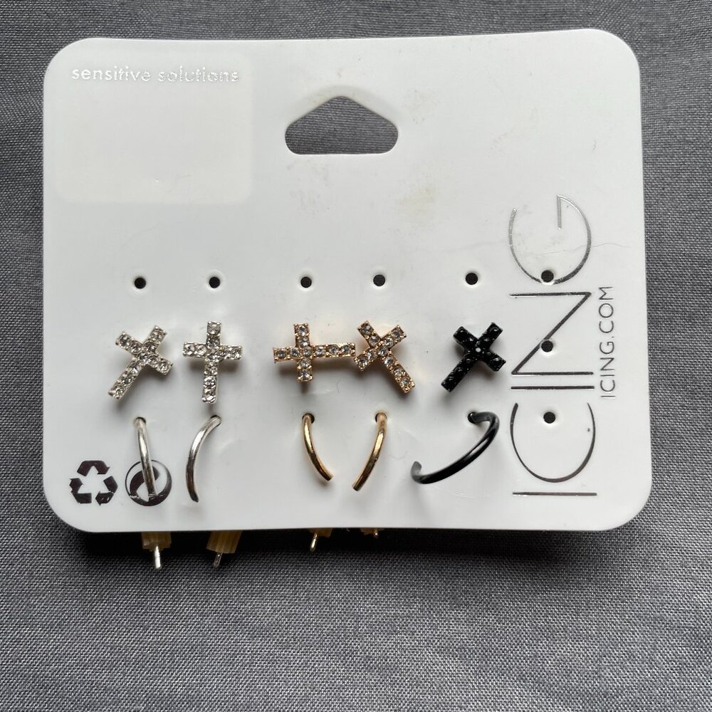 Bundle 3 for $12.  Icing Stud Earrings